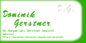 dominik gerstner business card